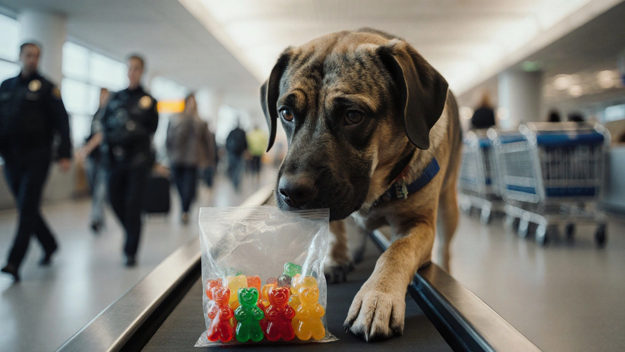 Können TSA-Hunde Gummibärchen mit THC riechen?