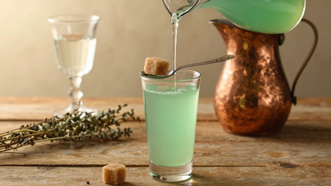 Warum man Absinth nicht pur trinken sollte