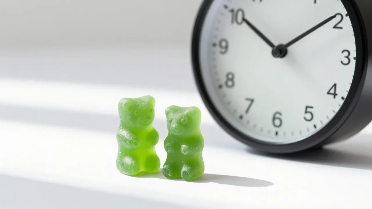 Wirkzeit von 10mg Cannabis-Gummibärchen: Wann setzt der Effekt ein?