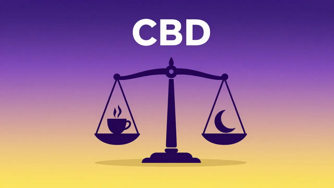 Abstrakte Darstellung der dosisabhängigen Wirkung von CBD