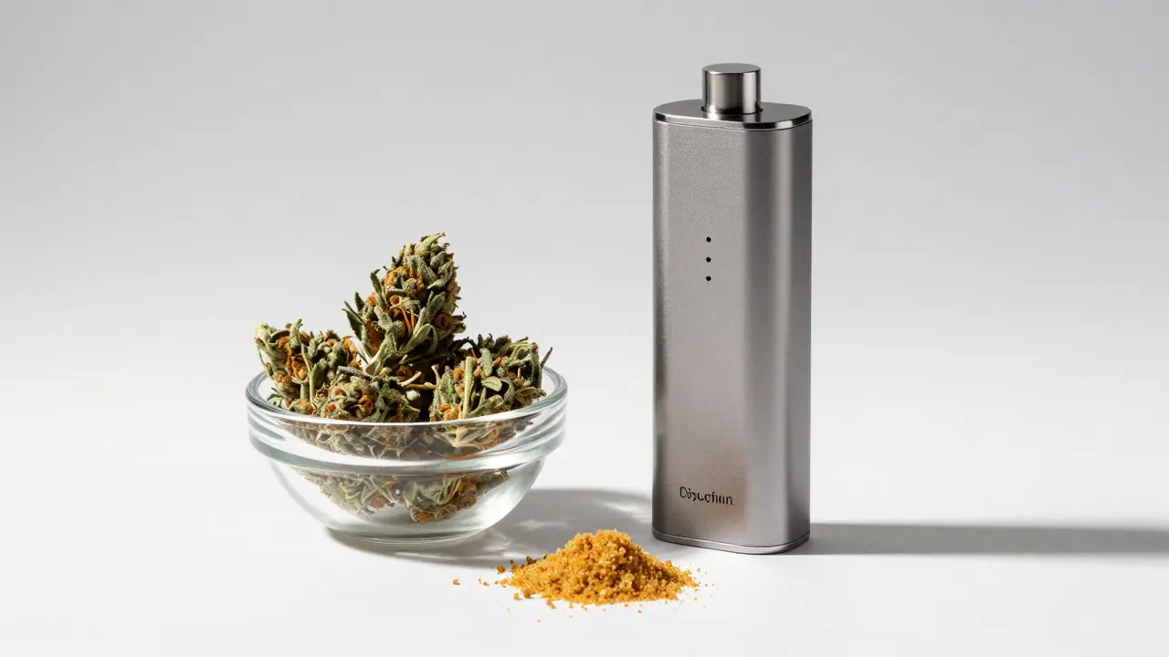 Vaporizer mit gemischter Blüte und Crumble für schonendes Verdampfen